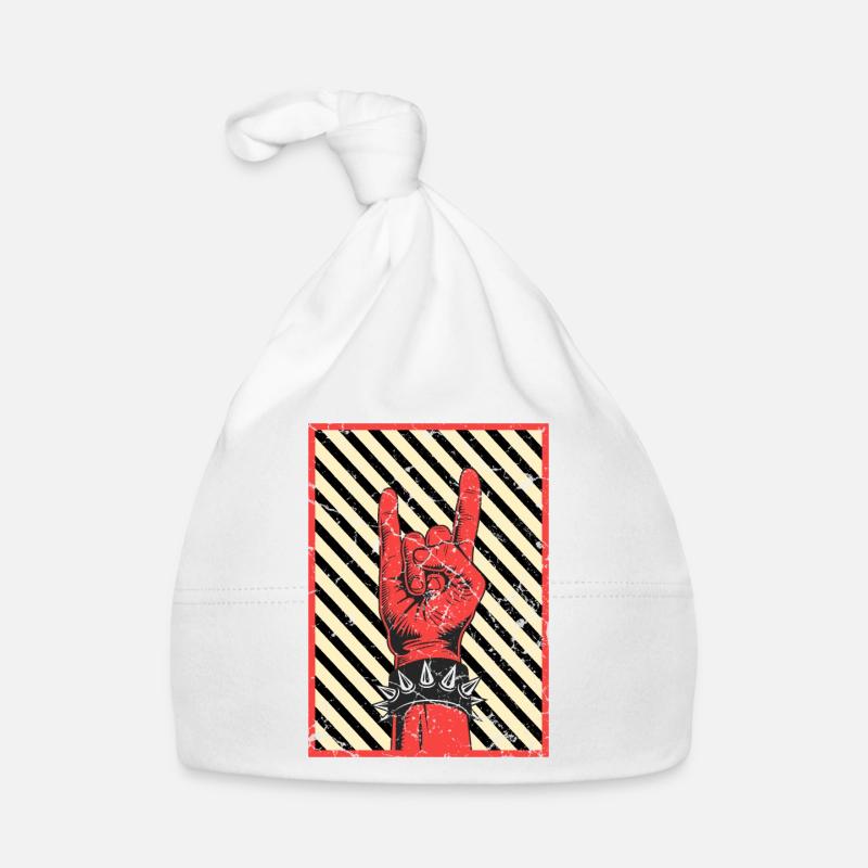 Vintage Punkrock Punks Punk - Bonnet bio Bébé - blanc