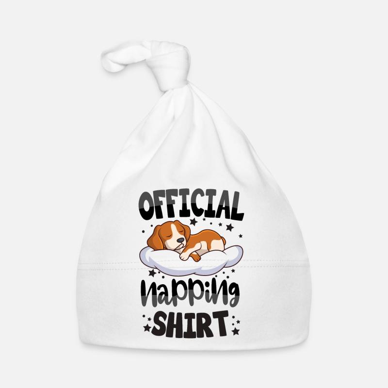 Beagle - Bonnet bio Bébé - blanc