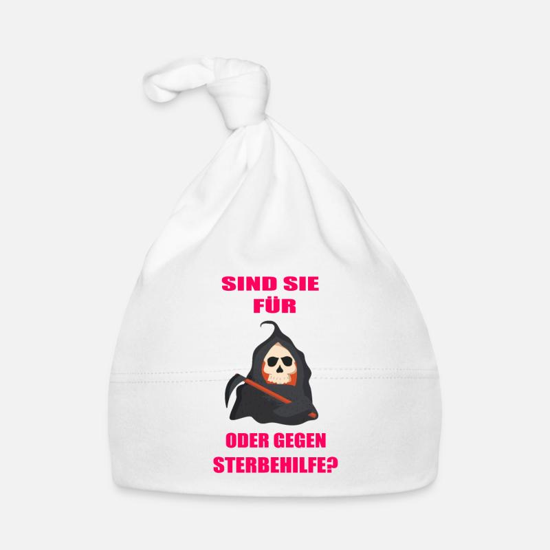 Tod Sensenmann Sense Sterbehilfe Baby Bio-Mütze
