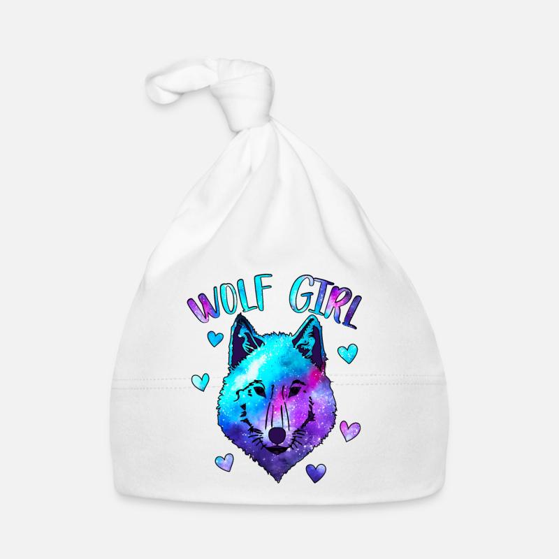 Fille loup Bonnet bio Bébé