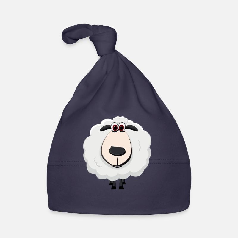 Sheep farmer shepherd sleeping sheep lamb pasture Organic Baby Cap