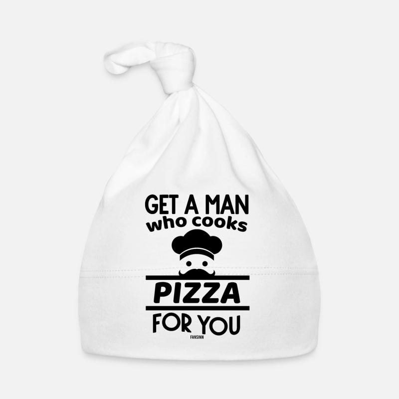 lustiger Muttertagspruch Pizza Mama Baby Bio-Mütze