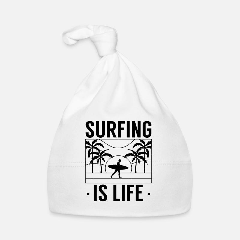 Surf est la vie surf surf surf Bonnet bio Bébé
