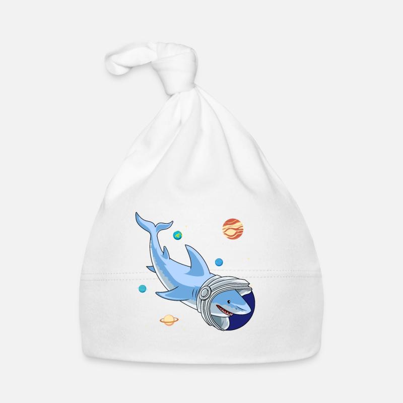 Shark Astronaut For Astronomer Shark Shark Organic Baby Cap