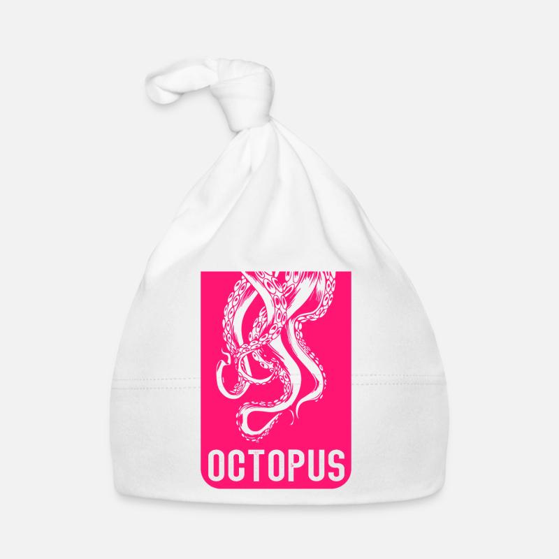Octopus Squid Octopus Kalmar Organic Baby Cap