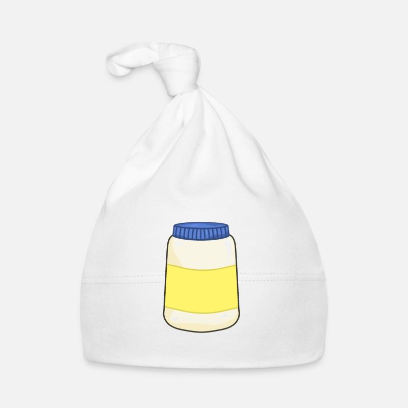 Mayonnaise - Baby Bio-Mütze - Weiß