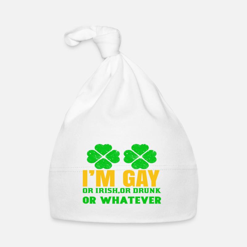 Schwul Irisch oder Was geschenk? - Baby Bio-Mütze - Weiß