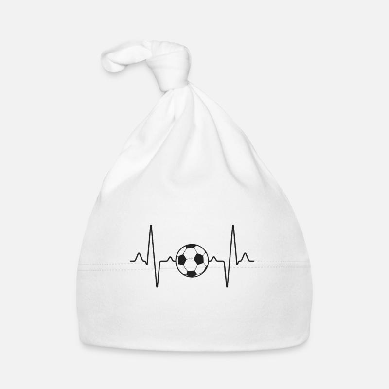 Fußball Herzschlag Baby Bio-Mütze
