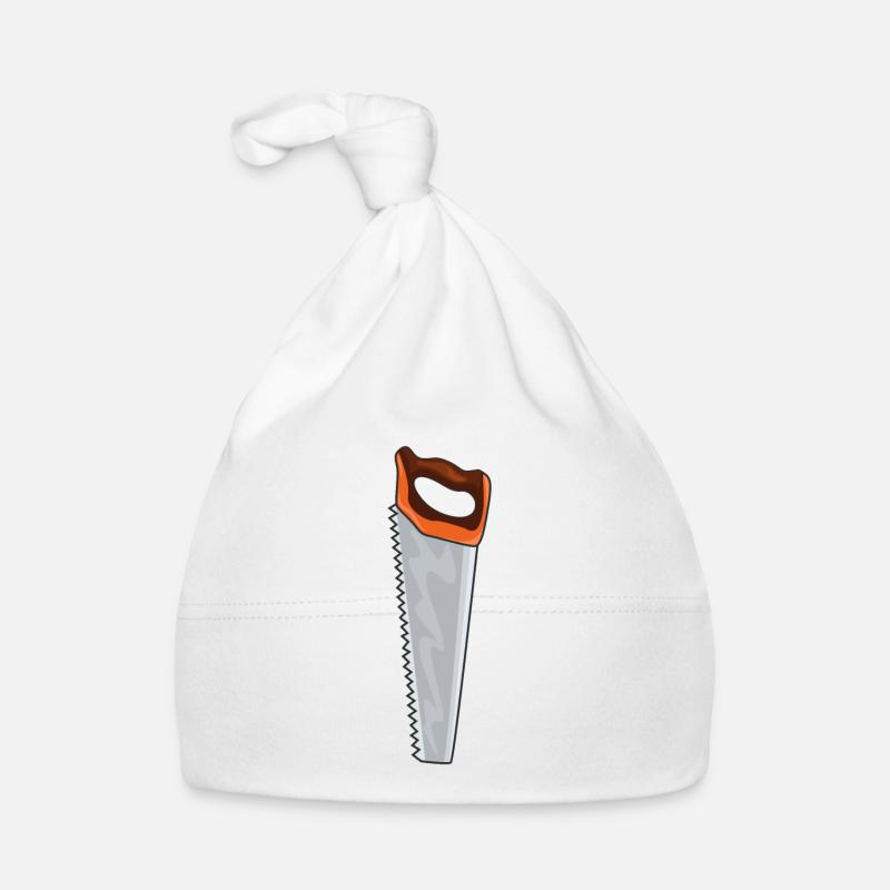 Scie Artisans Outil - Bonnet bio Bébé - blanc