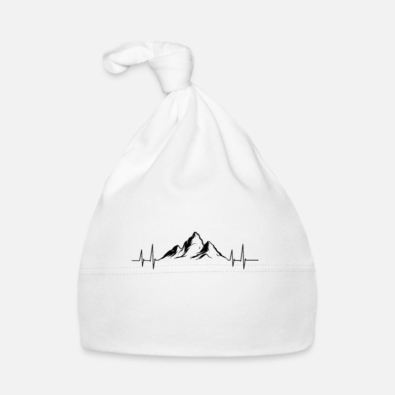 herzschlag berg geschenkidee Bonnet bio Bébé