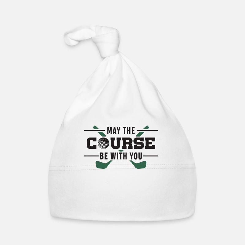 Golf Golfer Golfschläger Golfspieler Geschenk Baby Bio-Mütze