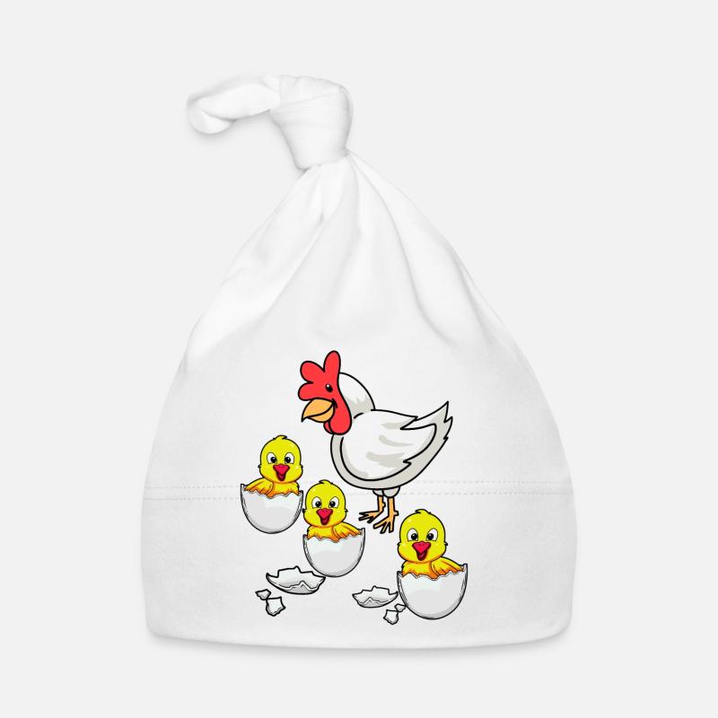 Eggshell Chick Chicken Chickens Easter Chicken Egg Organic Baby Cap