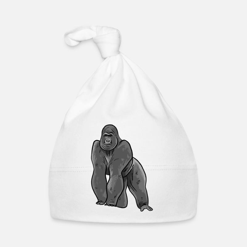 Illustration de gorille Bonnet bio Bébé
