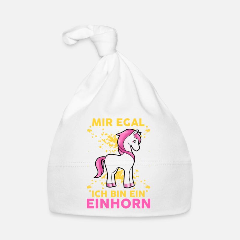 Mir Egal Ich Bin Ein Einhorn Fabelwesen Statement Baby Bio-Mütze