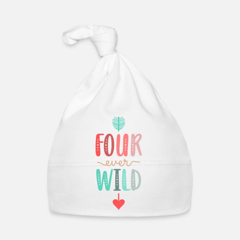 Four Ever Wild 4e cadeau d’anniversaire fille Bonnet bio Bébé