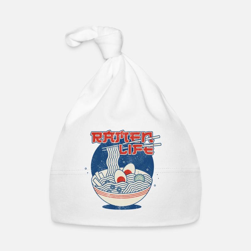 Ramen Life - Bonnet bio Bébé - blanc