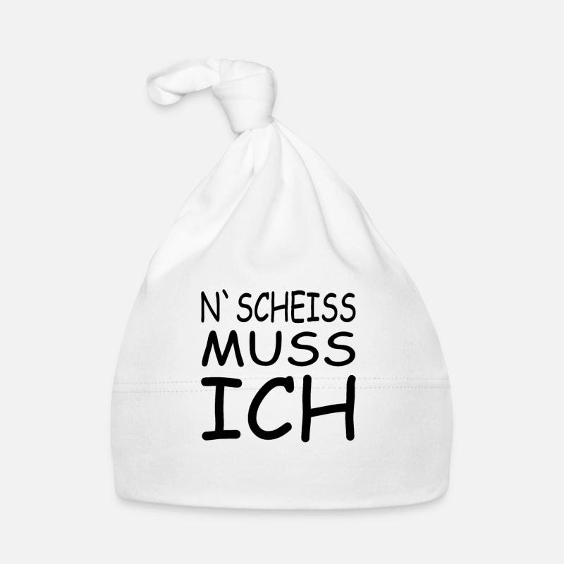 N SCHEISS MUSS ICH lustige Sprüche Geschenkidee Baby Bio-Mütze