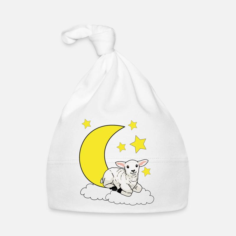 Fantasy mouton mouton nuit bébé agneau - Bonnet bio Bébé - blanc
