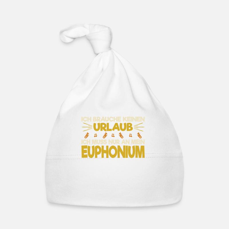 Euphonium Euphonist Blasmusik Geschenk Baby Bio-Mütze