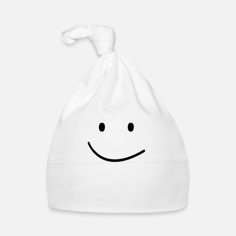 Laughing face Organic Baby Cap