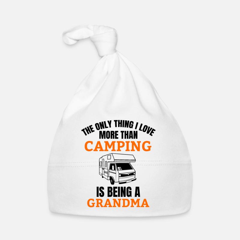 Camping Wohnmobil Oma Wohnwagen Großmutter Spruch Baby Bio-Mütze