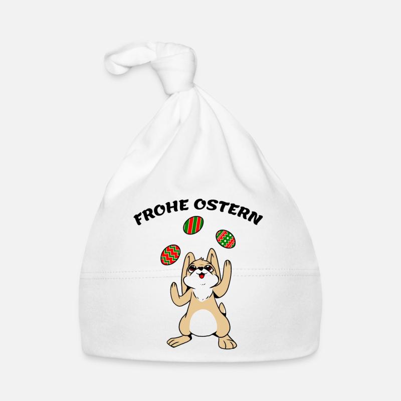 FROHE OSTERN Baby Bio-Mütze