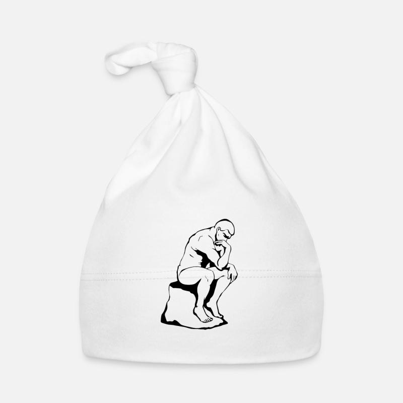 Philosopher Thinker Organic Baby Cap