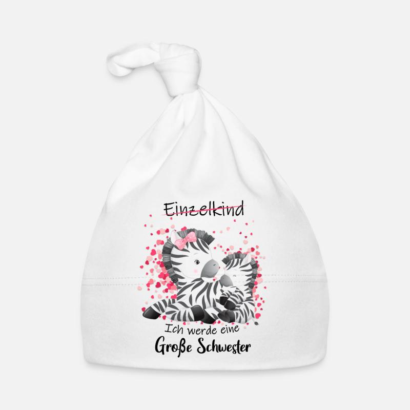 Einzelkind ade Ich werde große Schwester 2022 Baby Bio-Mütze