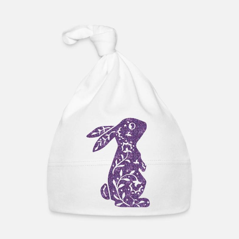 Pâques, le lapin de Pâques Joyeuses Pâques Bonnet bio Bébé