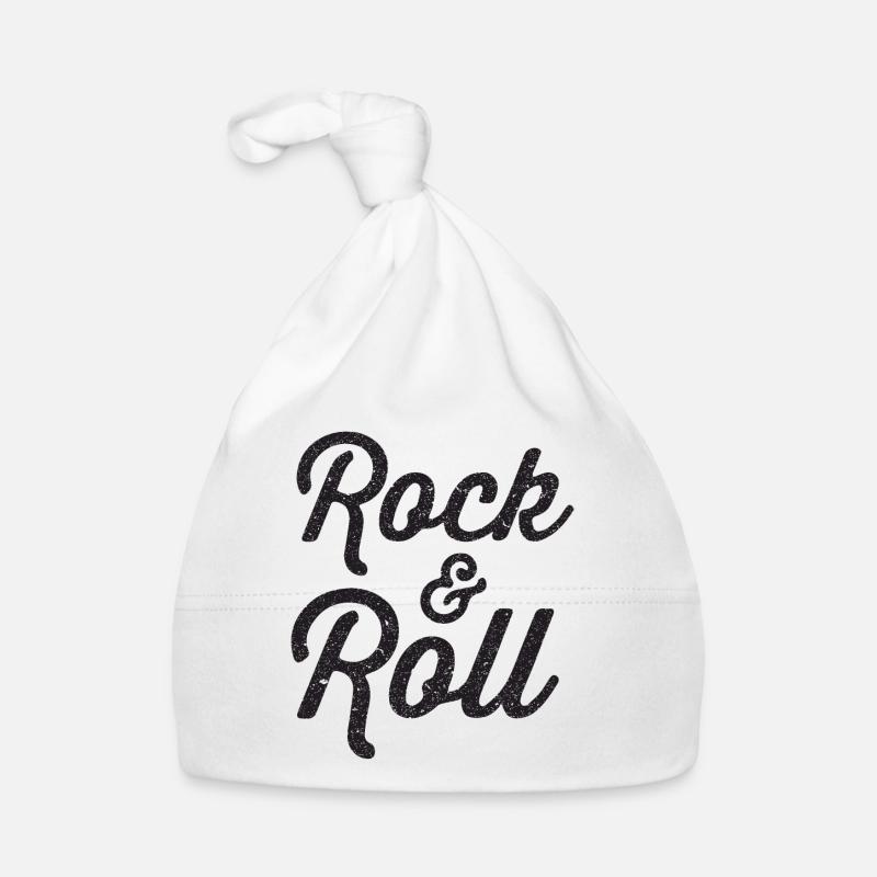 Rock n Roll - Bonnet bio Bébé - blanc