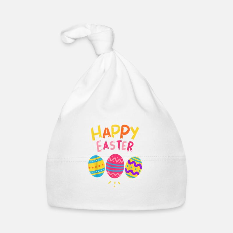 Easter Happy Easter Eggs Happy Easter Organic Baby Cap