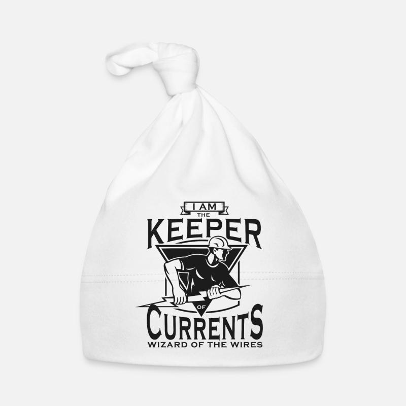 Elektriker Strom Blitzschlag Blitz Laden Geschenk Baby Bio-Mütze