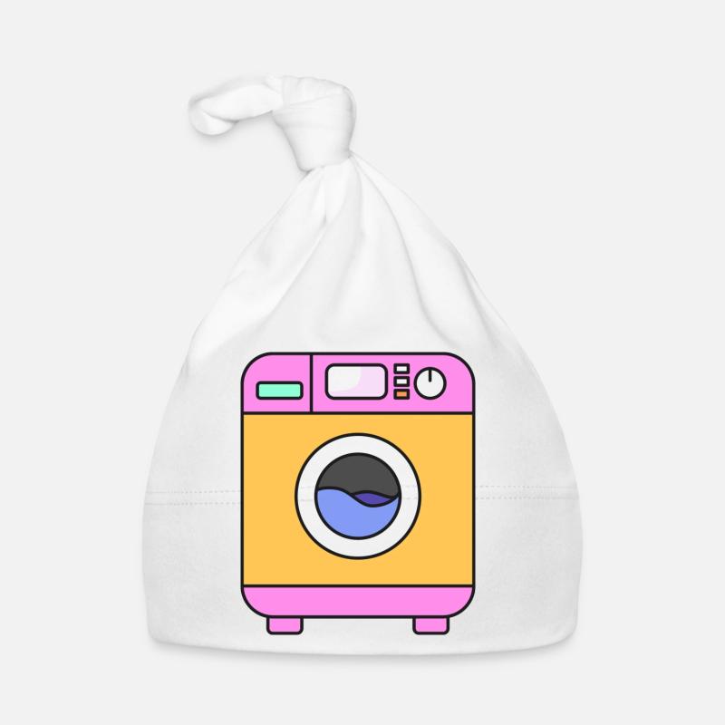 Machine à laver le linge ménage - Bonnet bio Bébé - blanc