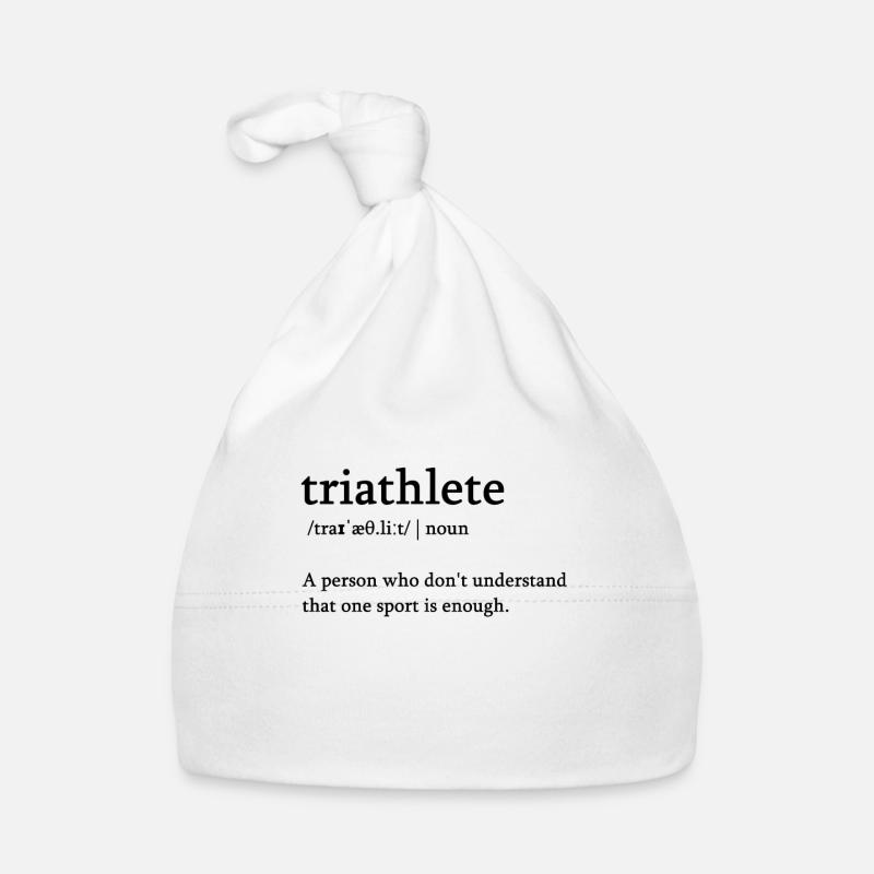 La définition de lexique de triathlon De Triathlon De Triathlon - Bonnet bio Bébé - blanc