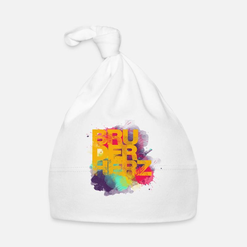Bruderherz Bester Bruder der Welt Geschenkidee Baby Bio-Mütze