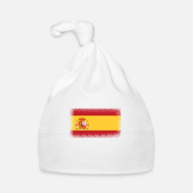Espagne Drapeau Bonnet bio Bébé
