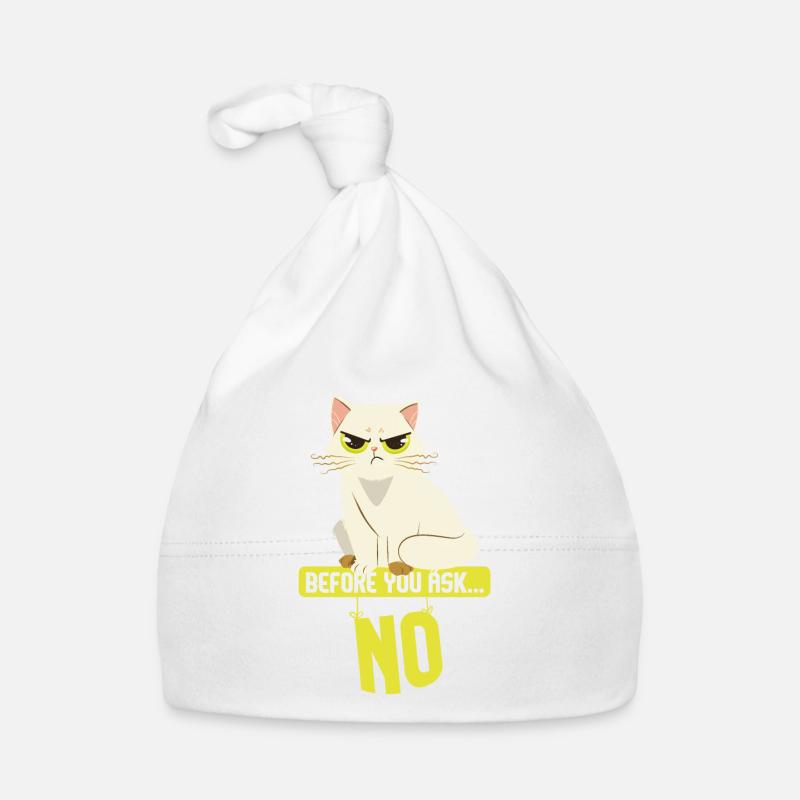 Cat Sarcasm I Before You Ask No Organic Baby Cap