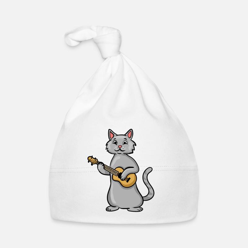 Ukulele Cat Baby Bio-Mütze