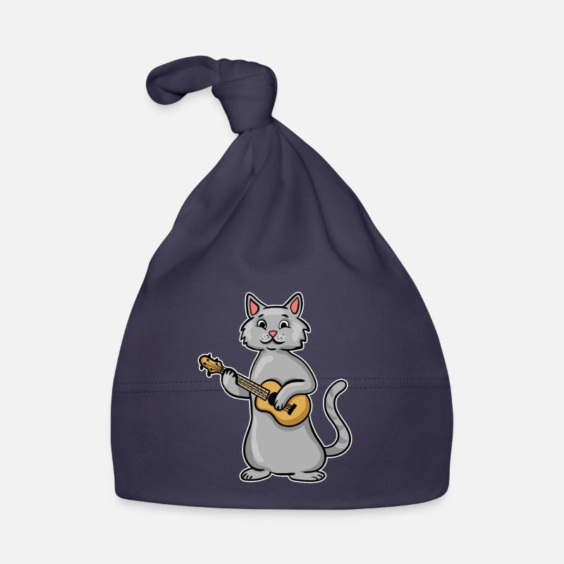 Chat d’Ukulele Bonnet bio Bébé