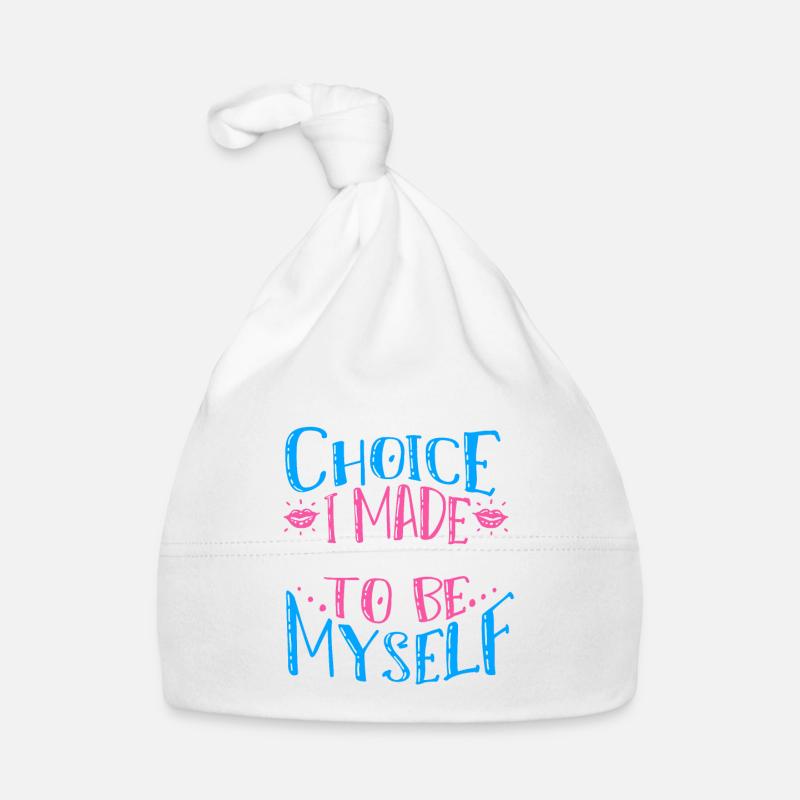 Support Transgender - Baby Bio-Mütze - Weiß