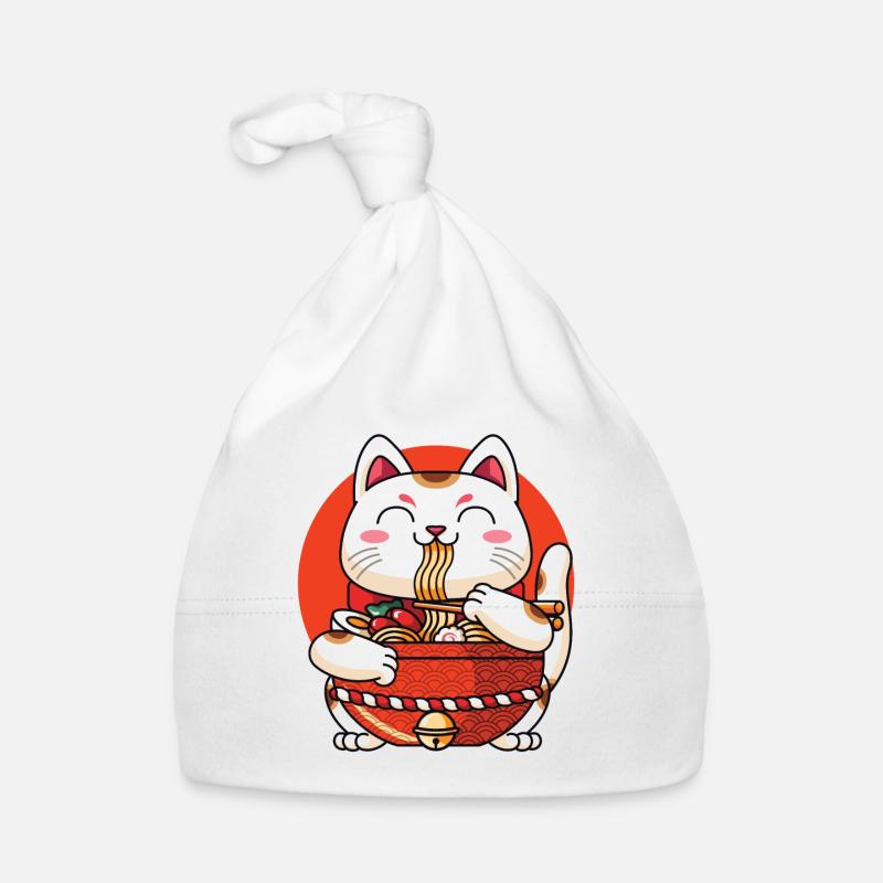 Ramen Maneki Neko Chat Bonnet bio Bébé