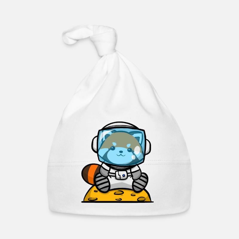 Roter Panda Astronaut Baby Bio-Mütze