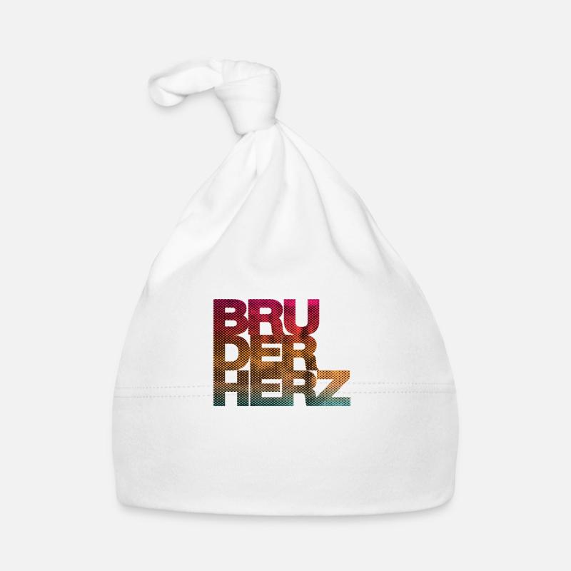 Bruderherz Bester Bruder der Welt Geschenkidee Baby Bio-Mütze
