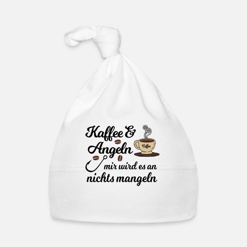Kaffee und Angeln Baby Bio-Mütze