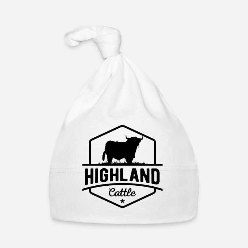 Farmer Scottish Highland Beef Gift Organic Baby Cap