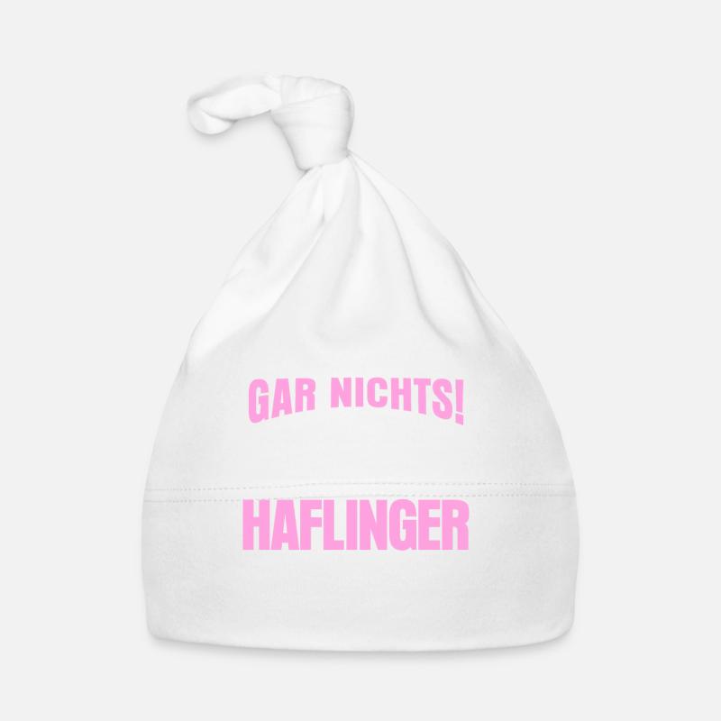 Haflinger - Pferde Spruch Baby Bio-Mütze