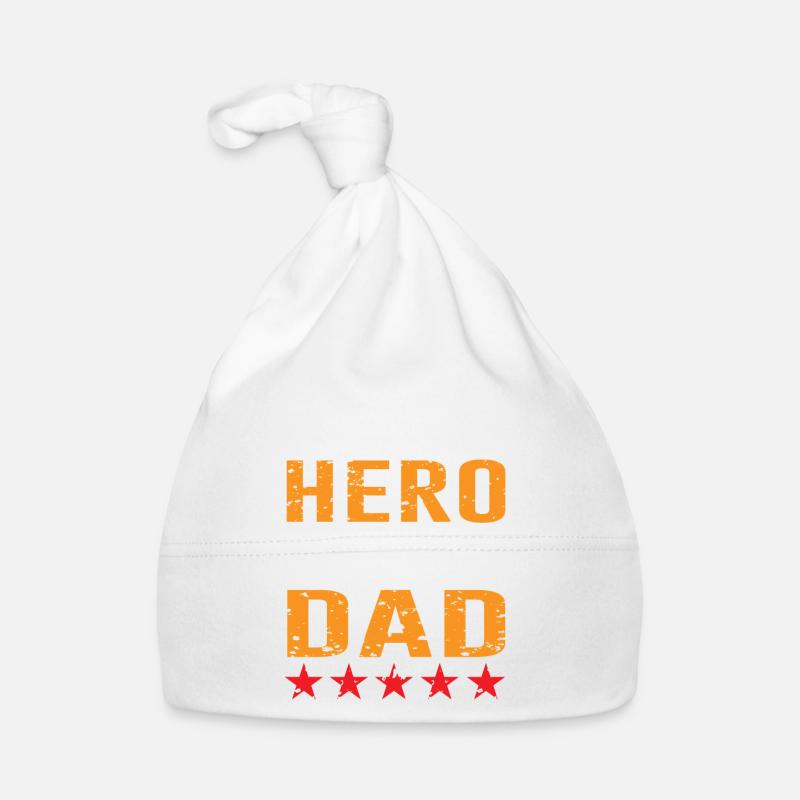 Bester Dad I Bester Papa - Baby Bio-Mütze - Weiß