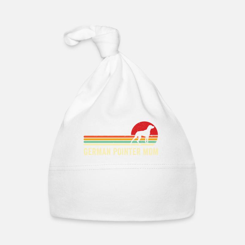 German Pointer Shirt Retro German Pointer Dog Owne Organic Baby Cap