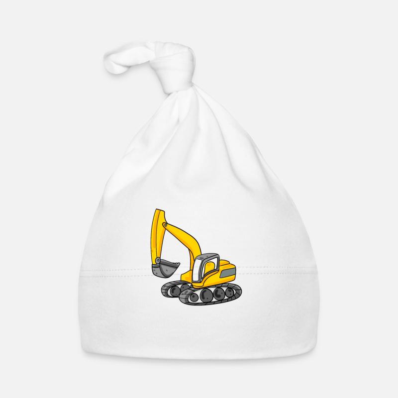 Dragage de chantier machine lourde cadeau Bonnet bio Bébé