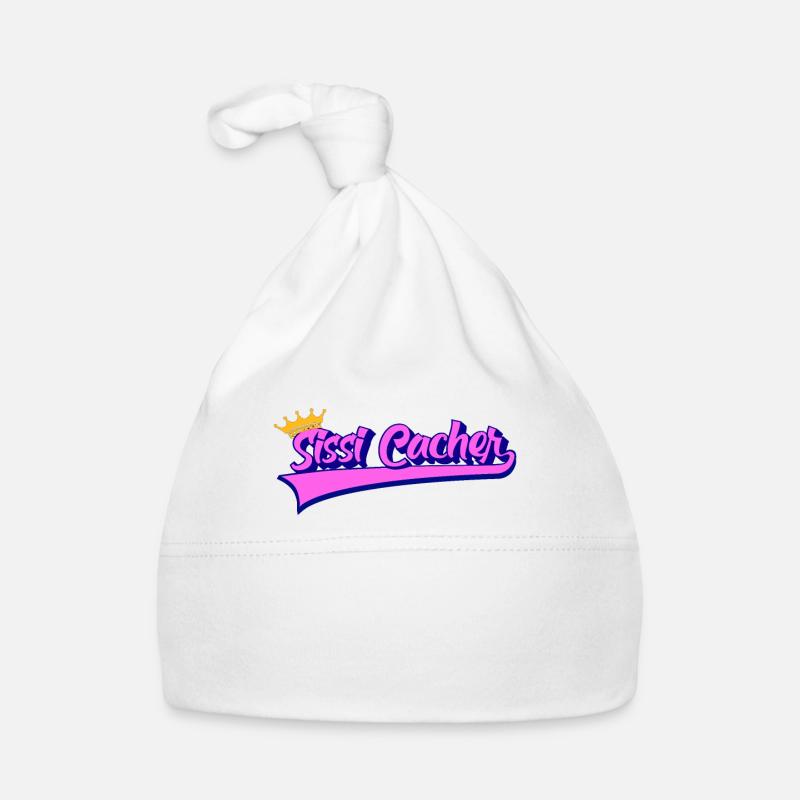 Drôle de géocaching design pour Sissi Cacher Bonnet bio Bébé